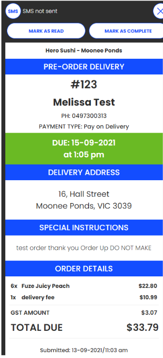 Managing your DoorDash Drive delivery service